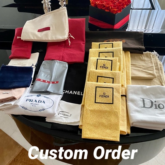 AUTH DESIGNER DUST BAGS SINGLE/BUNDLE CUSTOM ORDER - Picture 1 of 15
